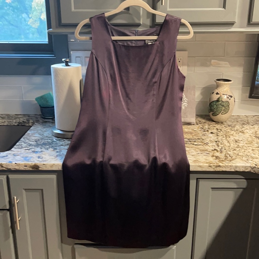 Randi May collection size 10 dark purple shiny sheen fabric